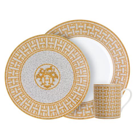 mosaic delivery hermes|hermes mosaique dinnerware.